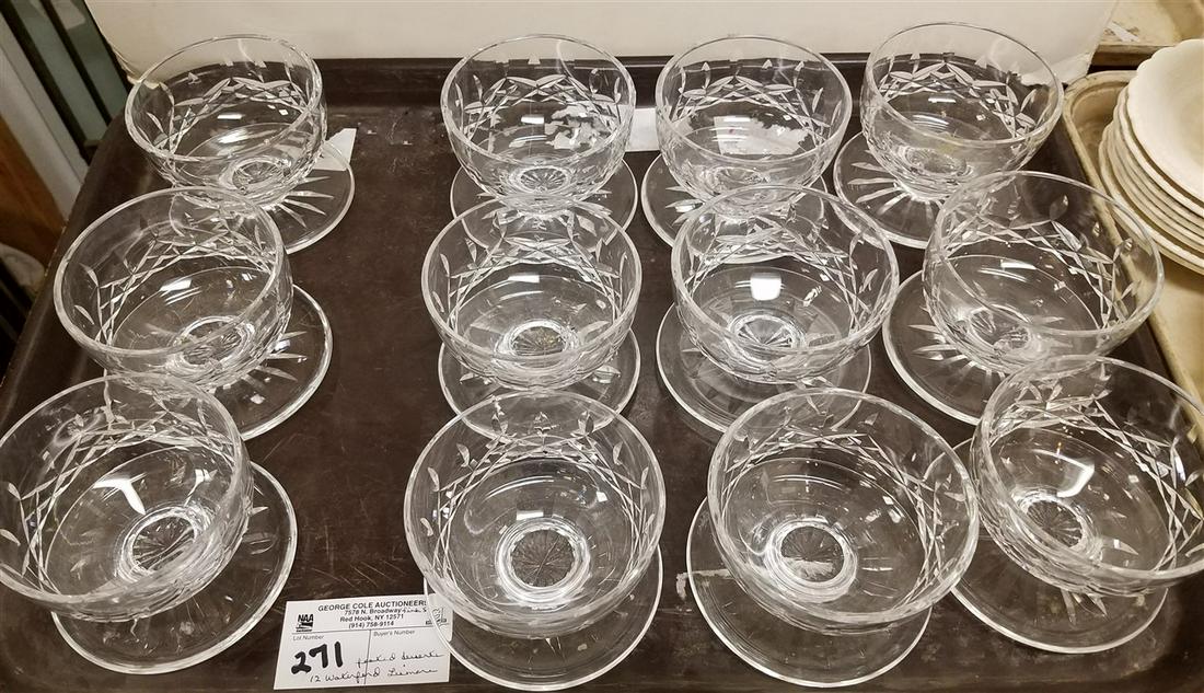 TRAY 12 WATERFORD LISMORE FOOTED DESSERTS (1 of 3)