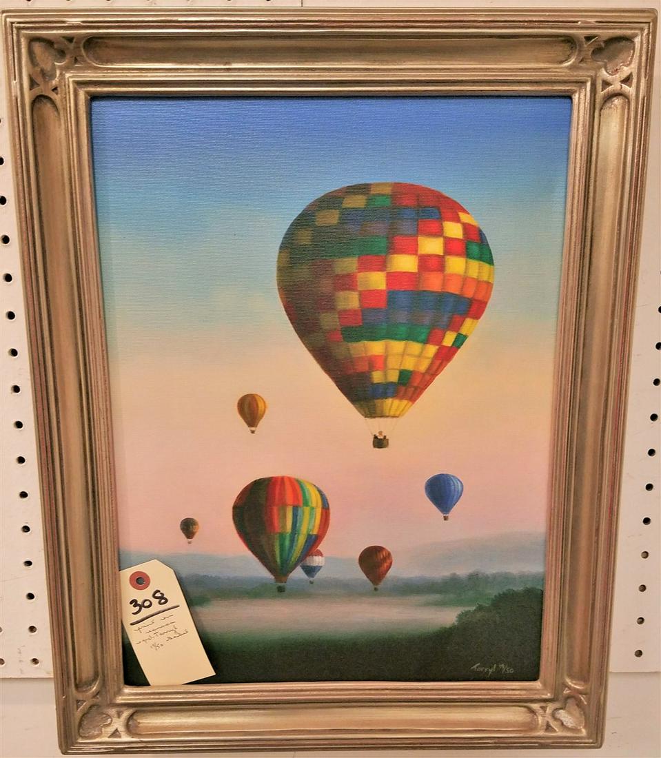 FRAMED PRINT ON CANVAS, "FOGGY MORNING AT SPROUT CREEK (1 of 2)