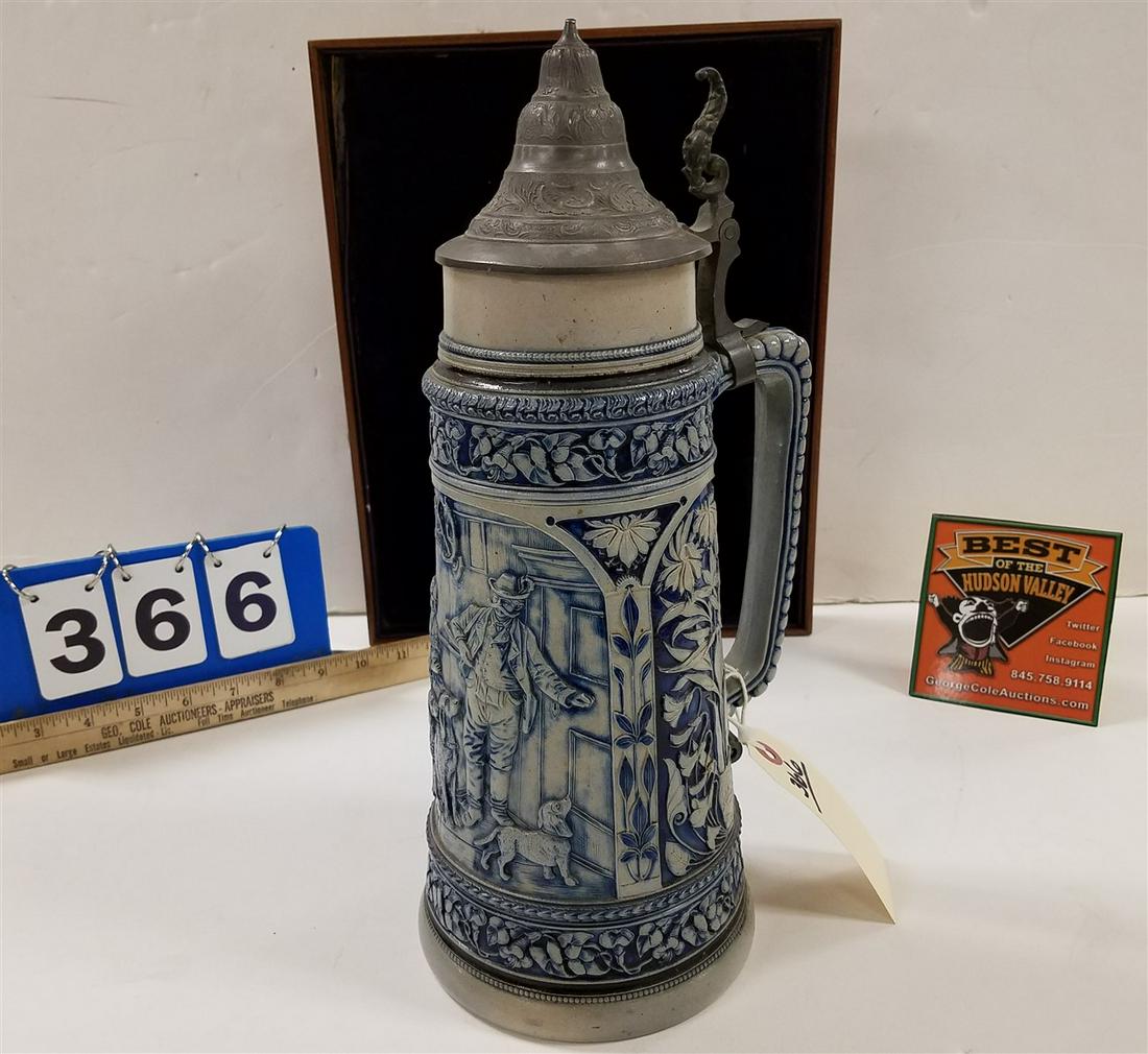 GERMAN SALT GLAZE STEIN, 14" (1 of 5)