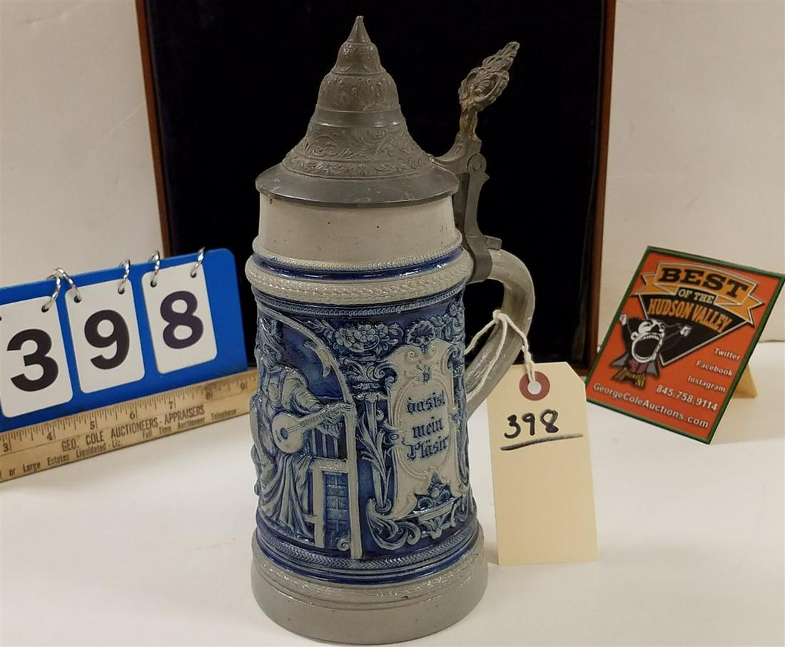 GERMAN SALT GLAZE STEIN, 10" (1 of 4)