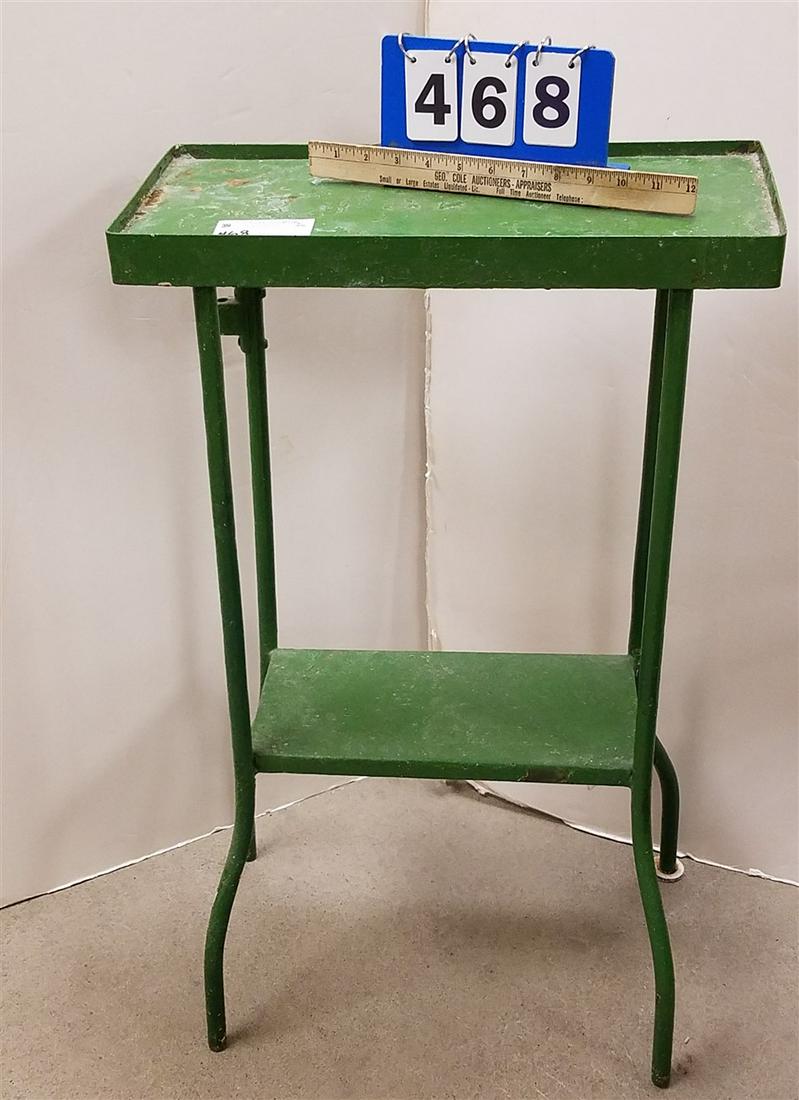 METAL 2 TIER STAND, 31"H X 18.75"W X 8.75"D (1 of 2)