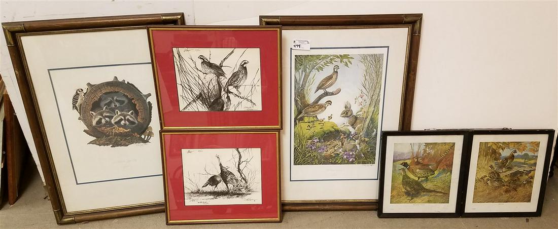 6PC. FRAMED ITEMS-PR. LITHOS SGND, LARRY JESCHIK 22.5" (1 of 5)
