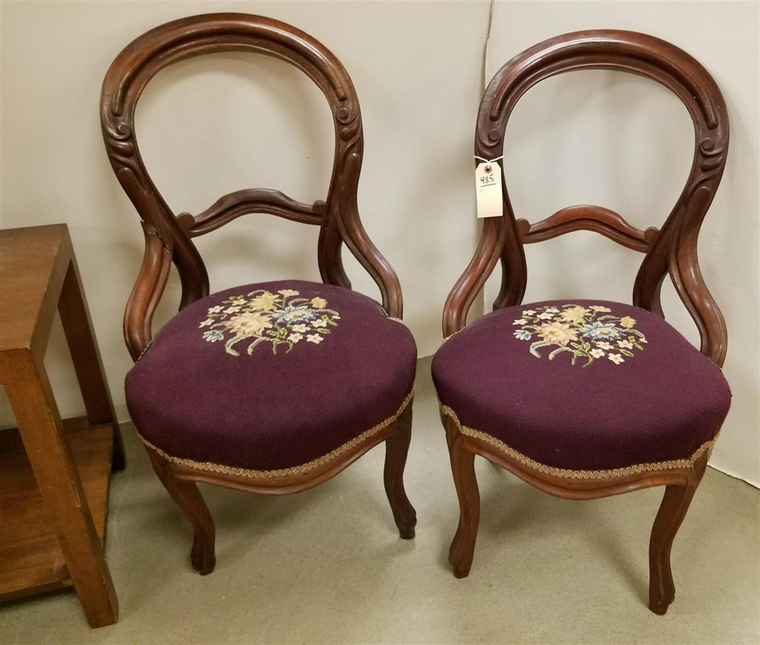 PR. VICT. WALNUT SIDE CHAIRS (1 of 1)