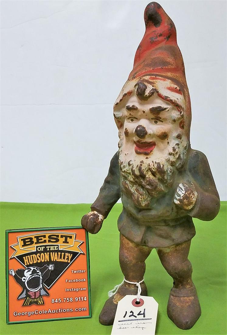 CAST IRON GNOME, 14" DOOR STOP (1 of 2)