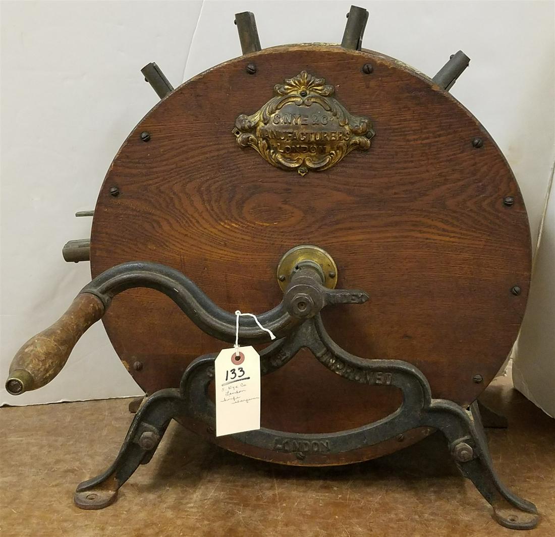 S. NYE CO. LONDON, ANTIQUE TABLE TOP KNIFE SHARPENER, (1 of 7)