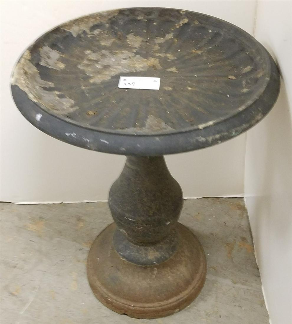 METAL BIRD BATH, 24"H X 19" DIAM. (1 of 2)
