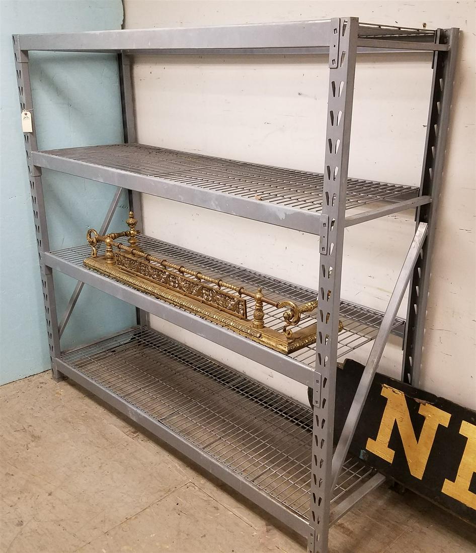 INDUST. METAL RACK, 6'H X 76.5"W X 24"D (1 of 2)