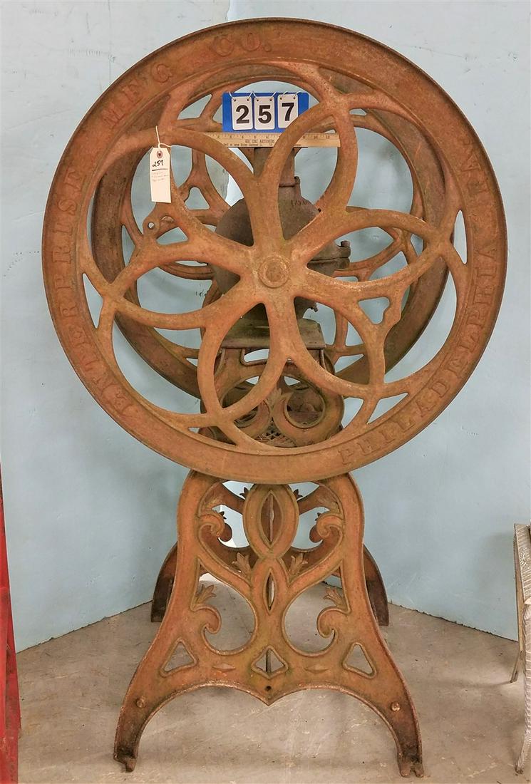 ENTERPRISE #218 CAST IRON COFFEE GRINDER, 5'H X 35"W X (1 of 8)