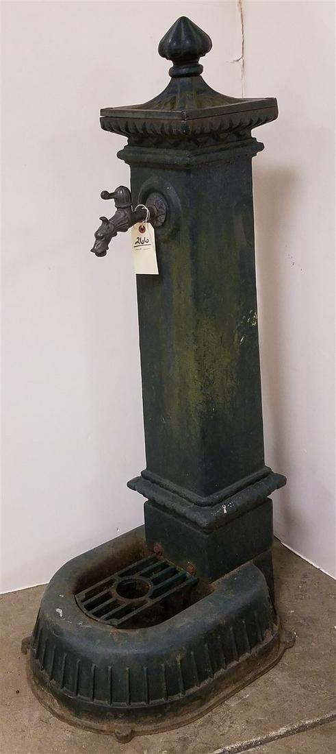 CAST IRON WATER PUMP W/ FAUCET, 4'H X 17"W X 20"D (1 of 2)