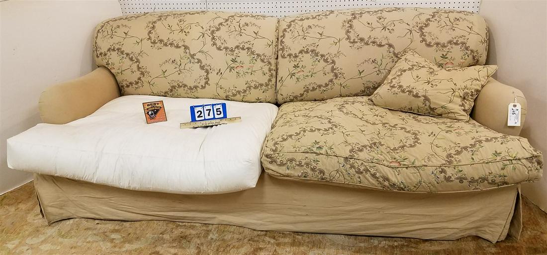 GEORGE SMITH DOWN FILLED SODFA, 7'4": GEORGE SMITH DOWN FILLED SODFA, 7'4"