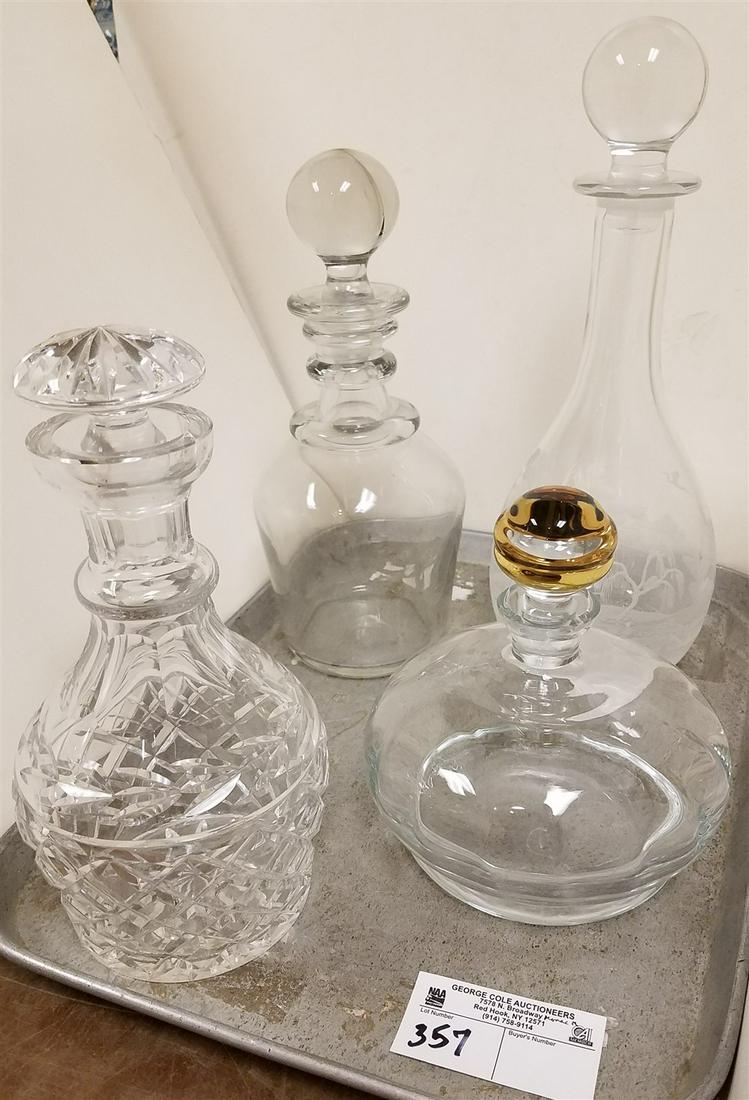 TRAY 4 DECANTERS, INCL. WATERFORD (1 of 1)