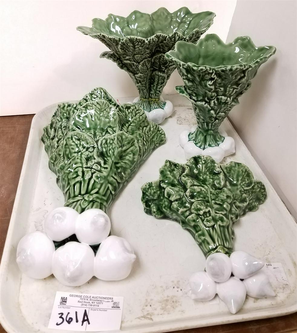 TRAY PORTUGUESE WALL POCKETS, 12"H X 8.5"W X 7"H X 7"W (1 of 2)