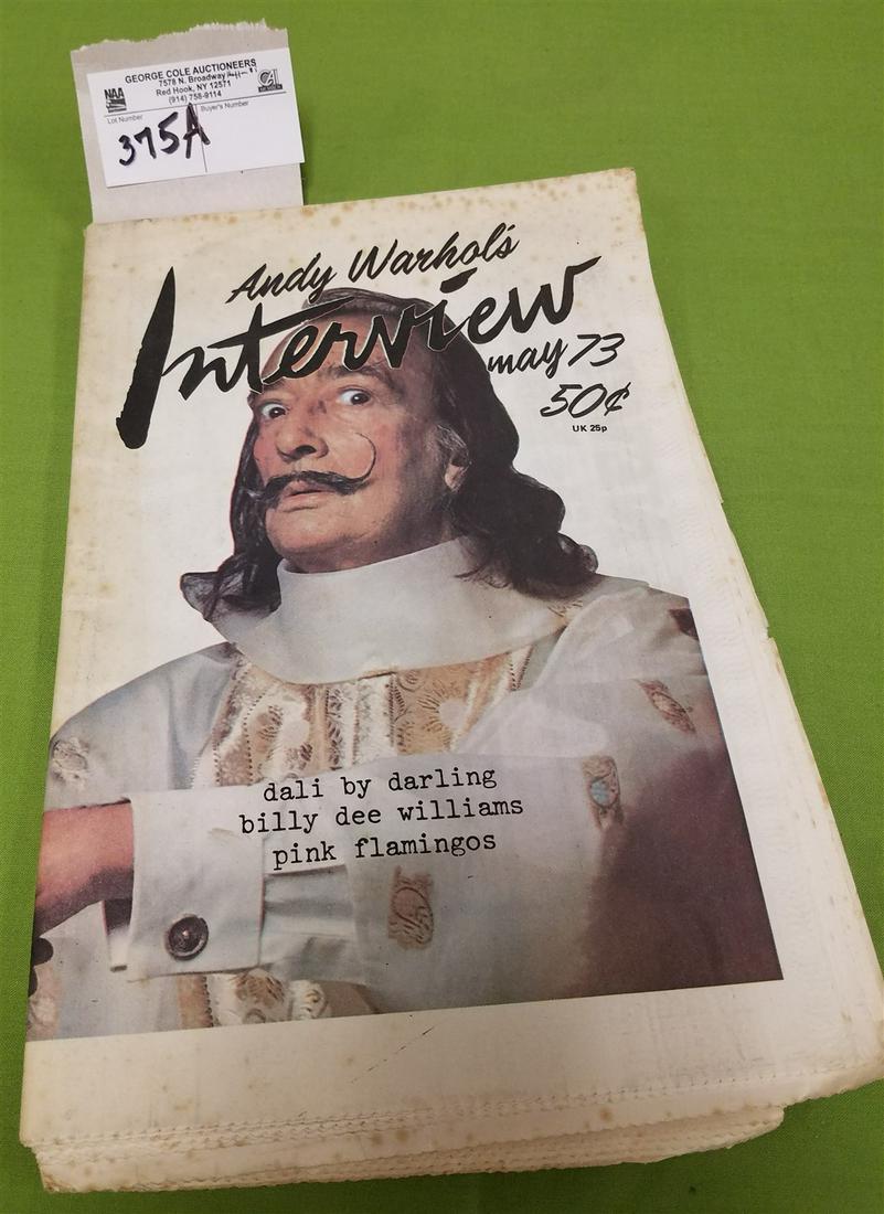 MAY 1973 ANDY WARHOL'S INTERVIW MAGAZINE: MAY 1973 ANDY WARHOL'S INTERVIW MAGAZINE