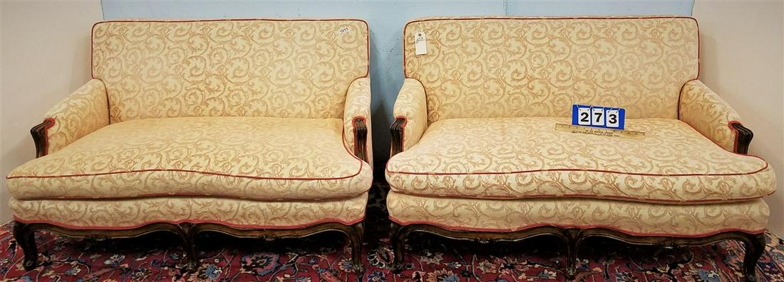 PR. UPHOLS. SETTEES, 4'3": PR. UPHOLS. SETTEES, 4'3"