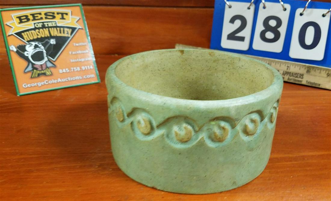 POTTERY BOWL SGND. R. HARTMAN, 2.75"H X 5.5" DIAM. (1 of 3)
