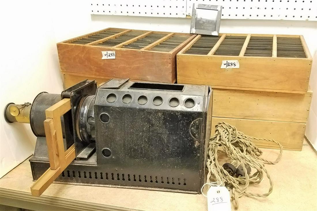 UNGER & HOFFMAN NOVAM PROJECTOR/MAGIC LANTERN W/ 6 (1 of 7)