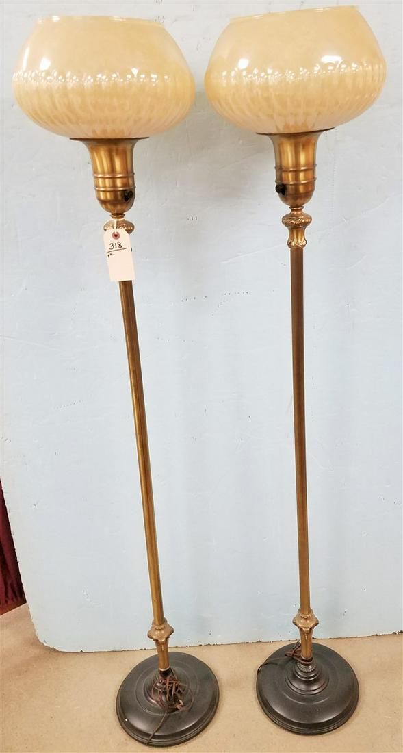 PR. BRASS FLOOR LAMPS (1 of 3)