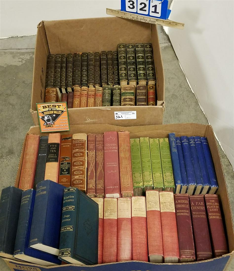 2 BXS BOOKS INCL. 4 VOLS. 1880 HISTORY OF ENGLISH LIT., (1 of 10)