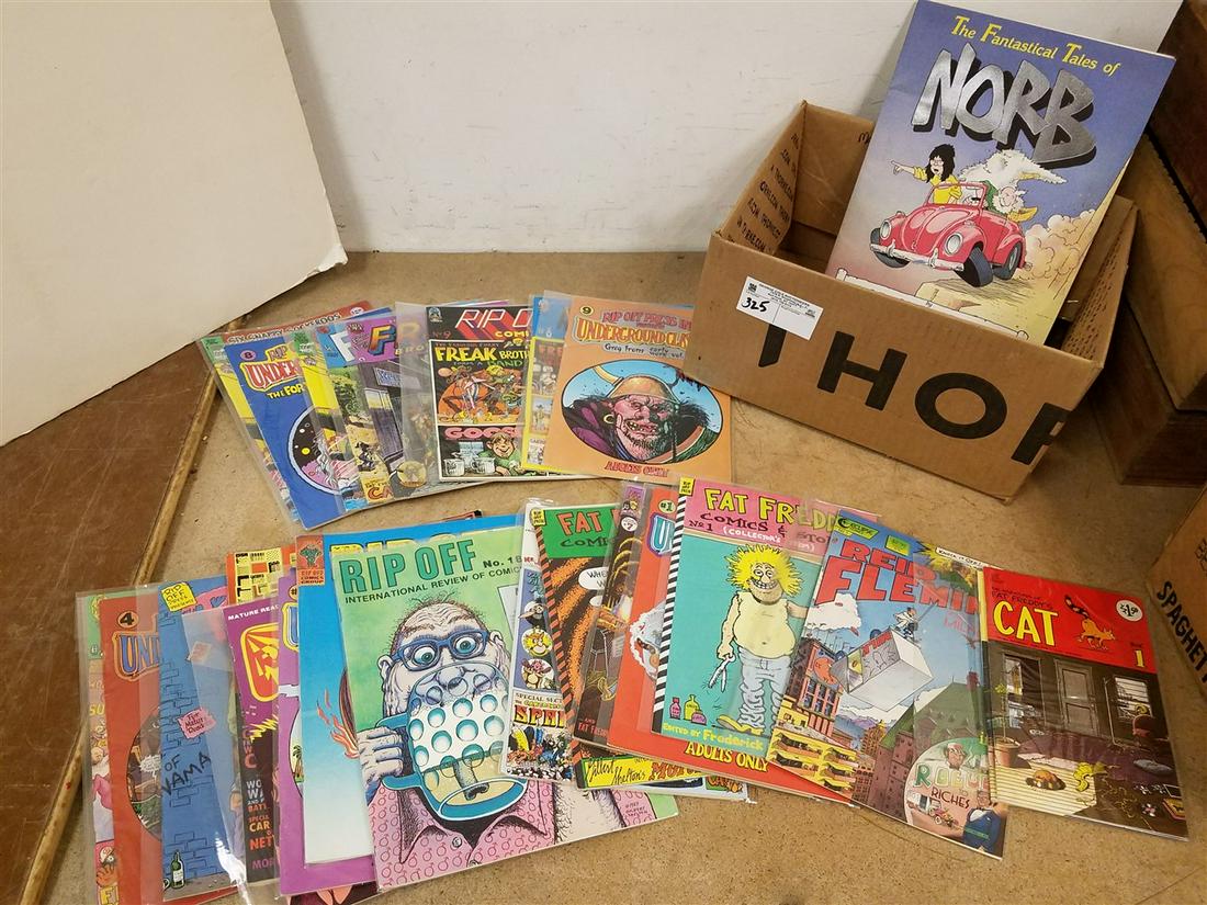 LOT OF 26 UNDERGROUND COMIC BOOKS (1 of 2)