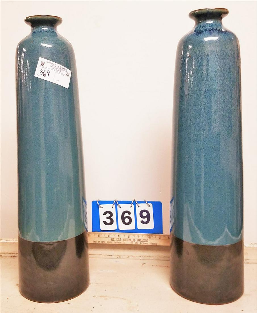 PR. CONTEMPORARY POTTERY VASES, 23" (1 of 5)