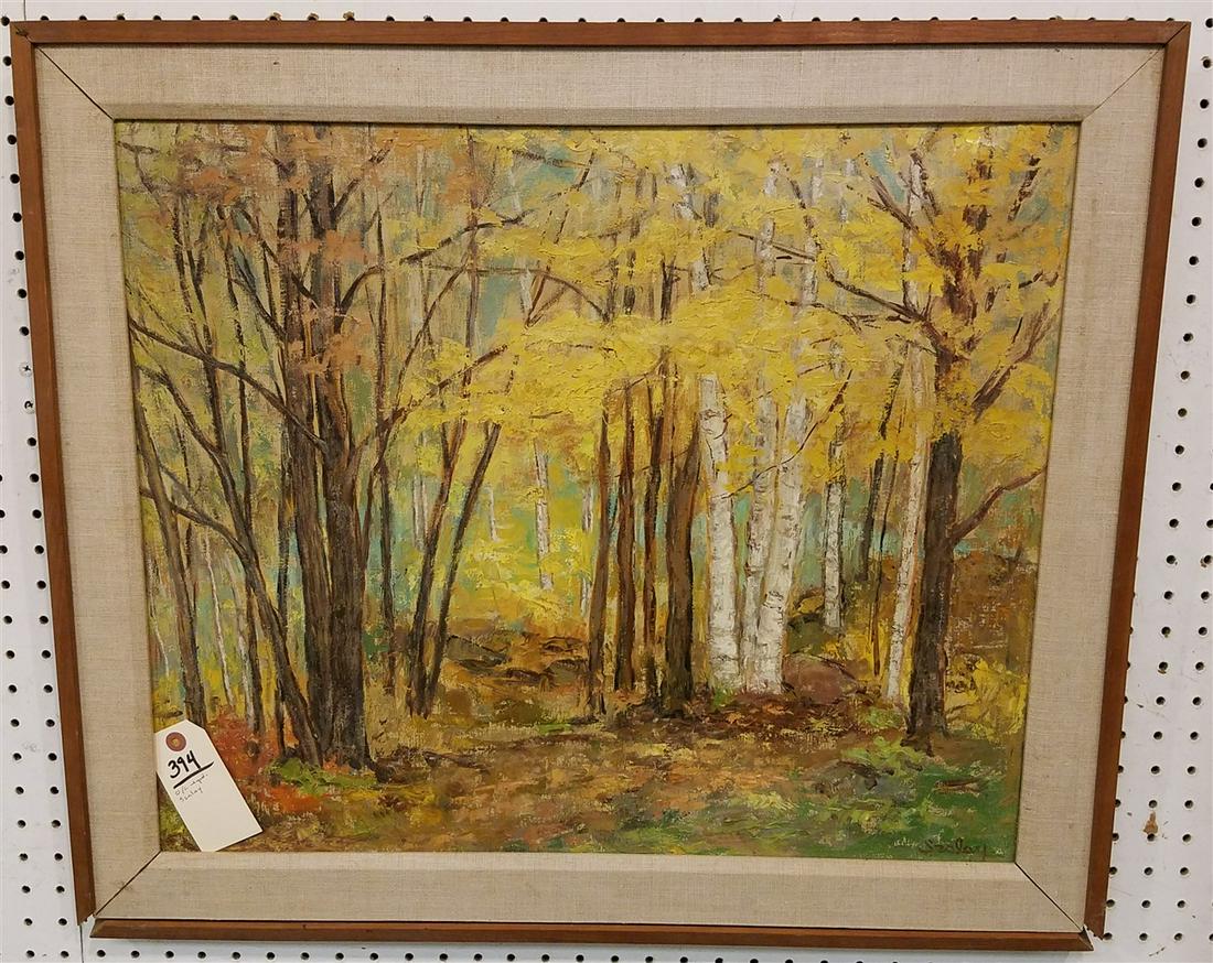 FRAMED O/C LANDSCAPE SGND. SZALAY, 19.5" X 23.5" (1 of 2)