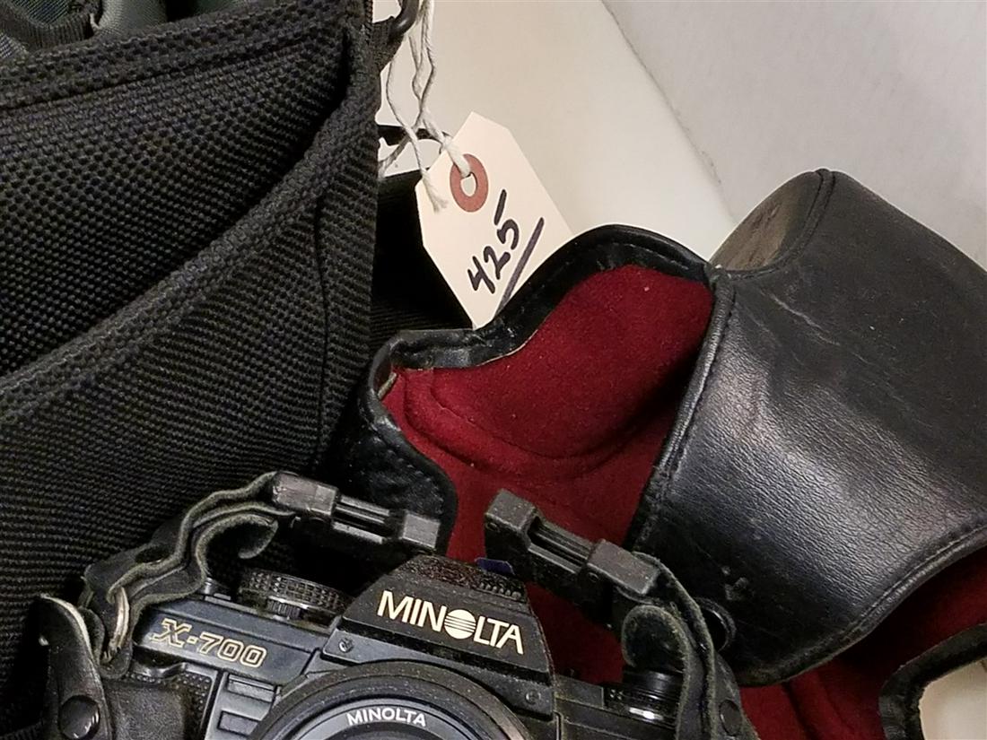 MINOLTA X700 CAMERA W/ LENSES (1 of 6)