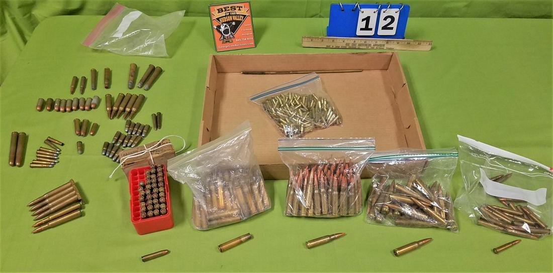 Ammo Lot - Asstd Military Caliber Rounds - Incl: .30: Ammo Lot - Asstd Military Caliber Rounds - Incl: .30 Carbine, 7.62x51,RA-60 + ~1/2 brick .22 + some 22-3000 + 9.3x57 Brass
