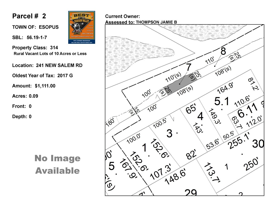 Town of Esopus SBL 56.1917 241 New Salem Road Jun 14, 2021