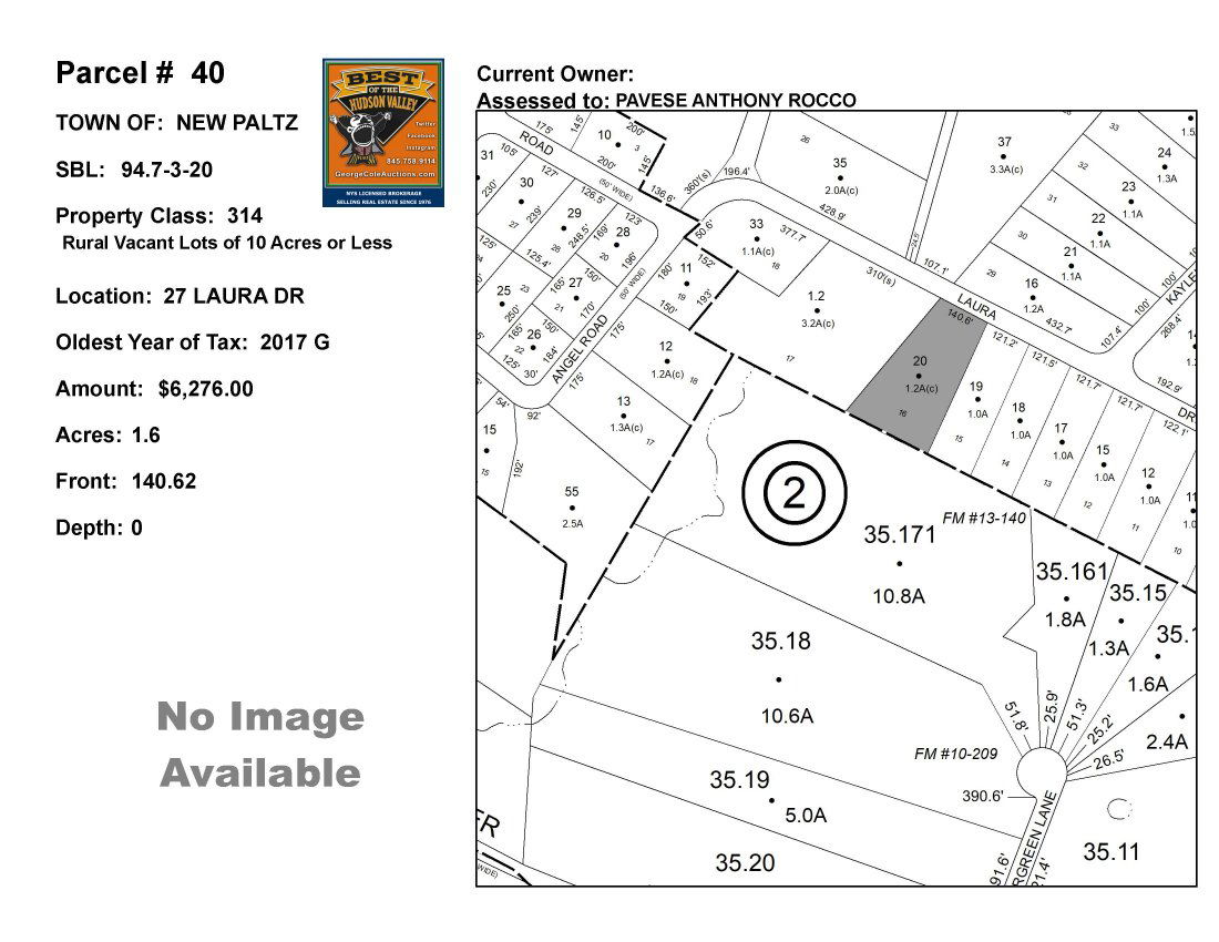 Town of Paltz - SBL: 94.7-3-20 - 27 Laura Dr (1 of 3)