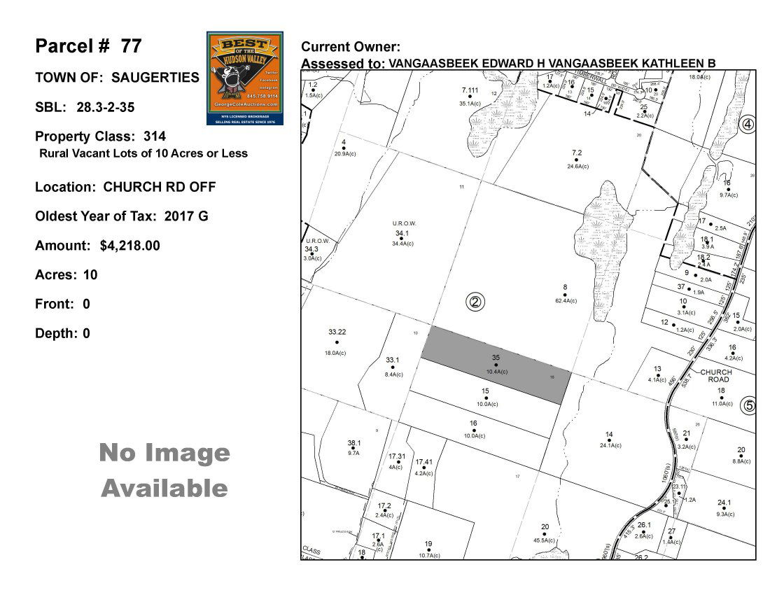 Town of Saug - SBL: 28.3-2-35 - Church Rd Off (1 of 3)