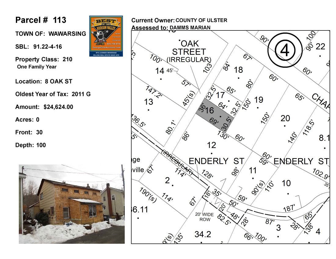 V Of Ellenville - SBL: 91.22-4-16 - 8 Oak St (1 of 3)