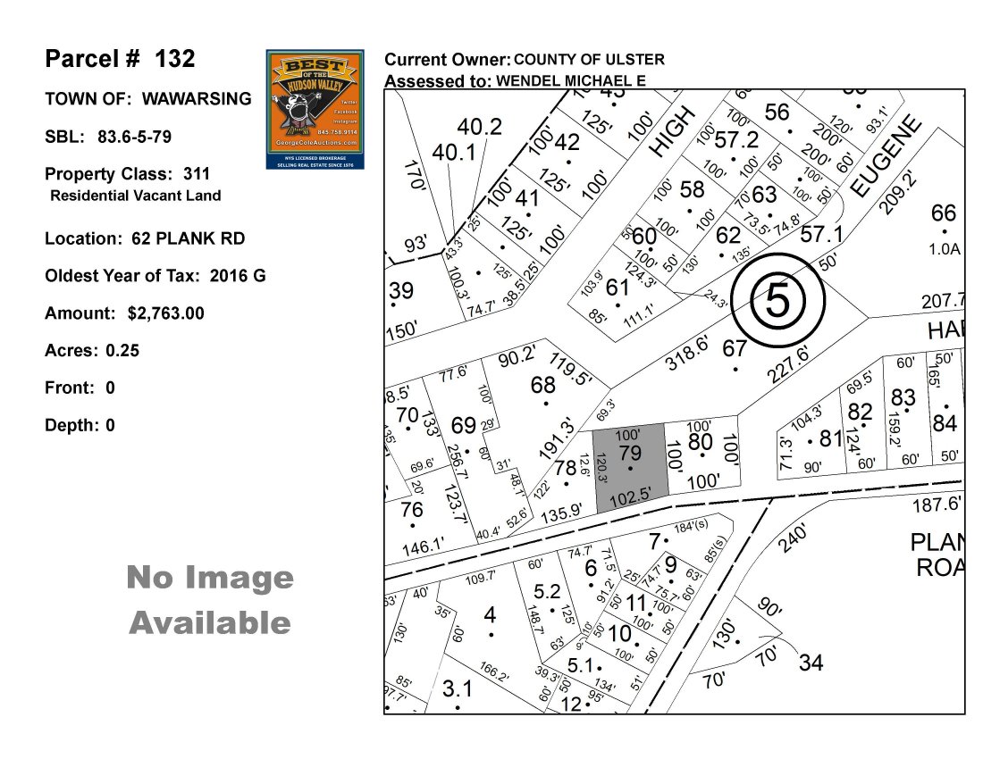 Town of Wawarsing - SBL: 83.6-5-79 - 62 Plank Rd (1 of 3)