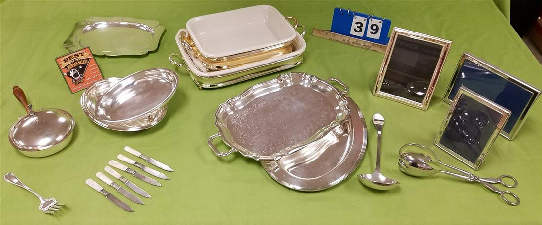 BX SILVERPLATE INCL. 2 SERVING CASSEROLES W/ GINORI (1 of 6)