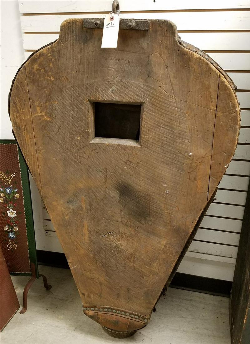 19th c. HUGE BELLOWS, 54"H X 31.5"W (1 of 1)