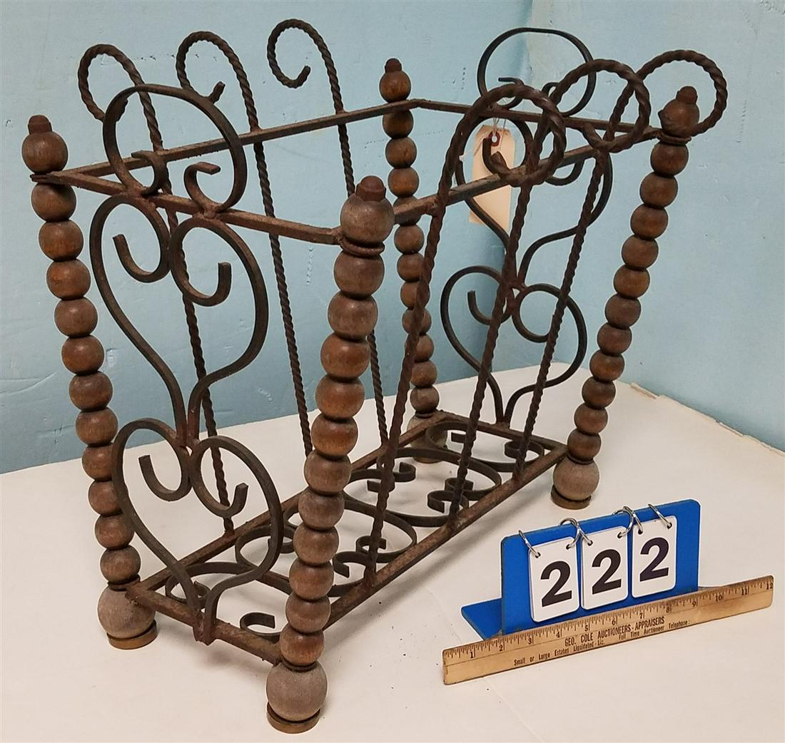 WROUGHT + WOOD MAGAZINE STAND: WROUGHT + WOOD MAGAZINE STAND