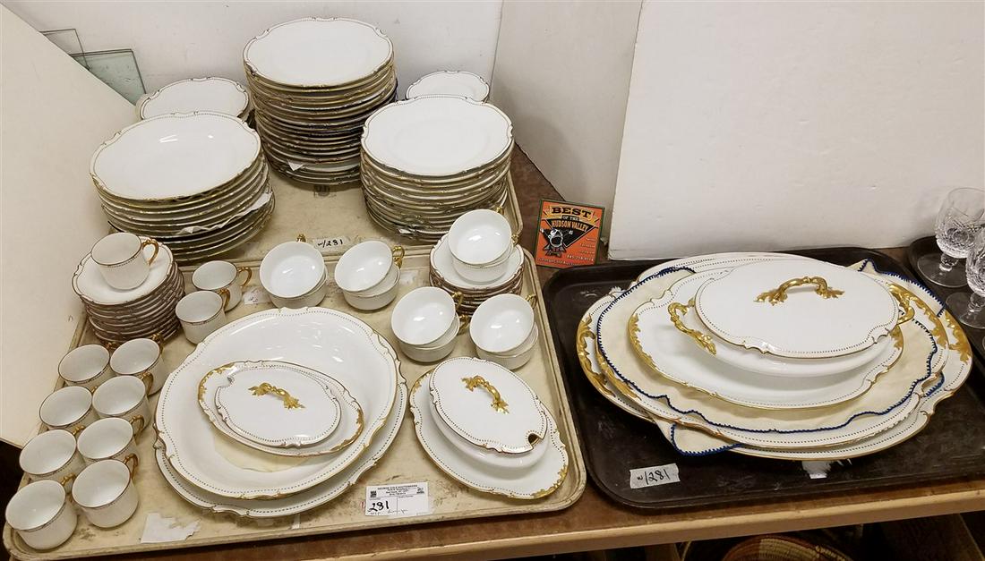 3 TRAYS 105PC. LIMOGES DINNER SERVICE (1 of 14)