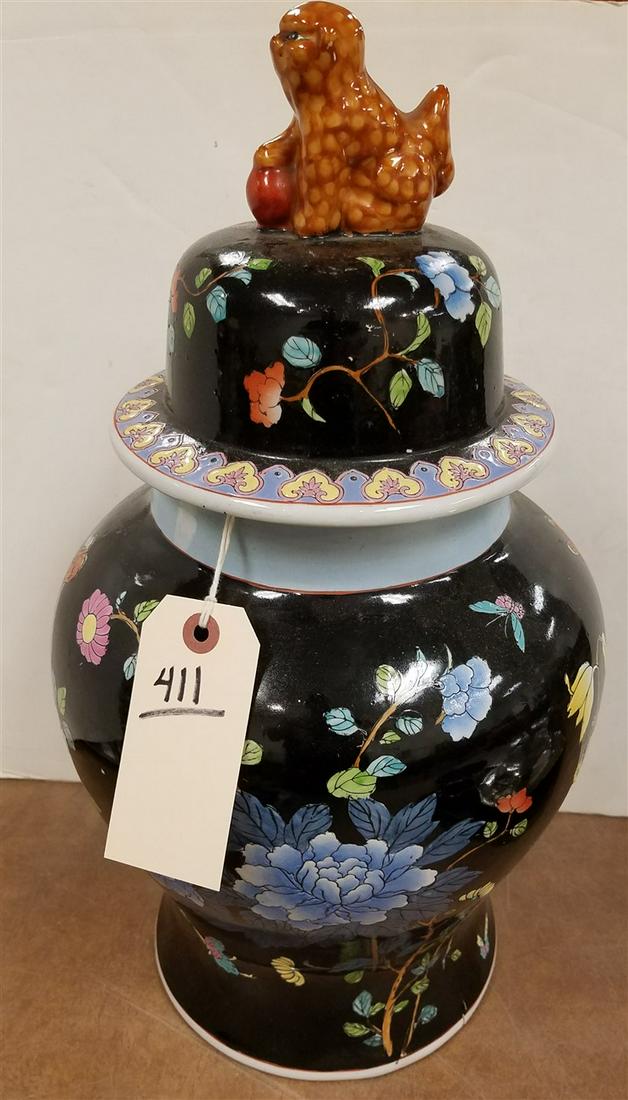 CHINESE COVERED GINGER JAR (1 of 8)