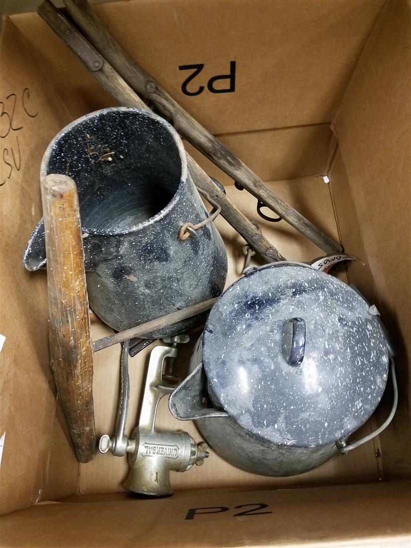 BX ENAMELWARE COFFEE POTS, SUGAR, ETC. (1 of 1)