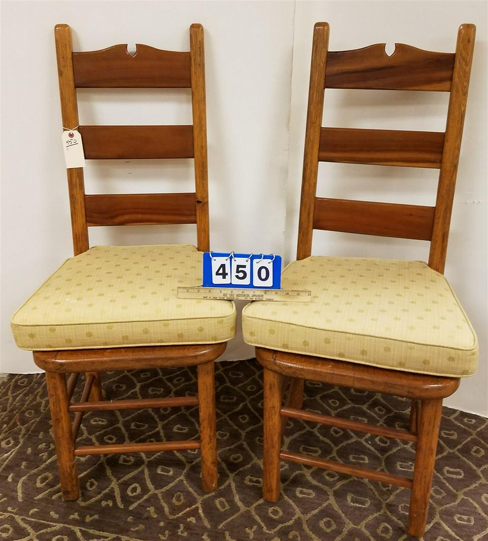 PR. CHERRY + OAK LADDERBACK CHAIRS (1 of 3)