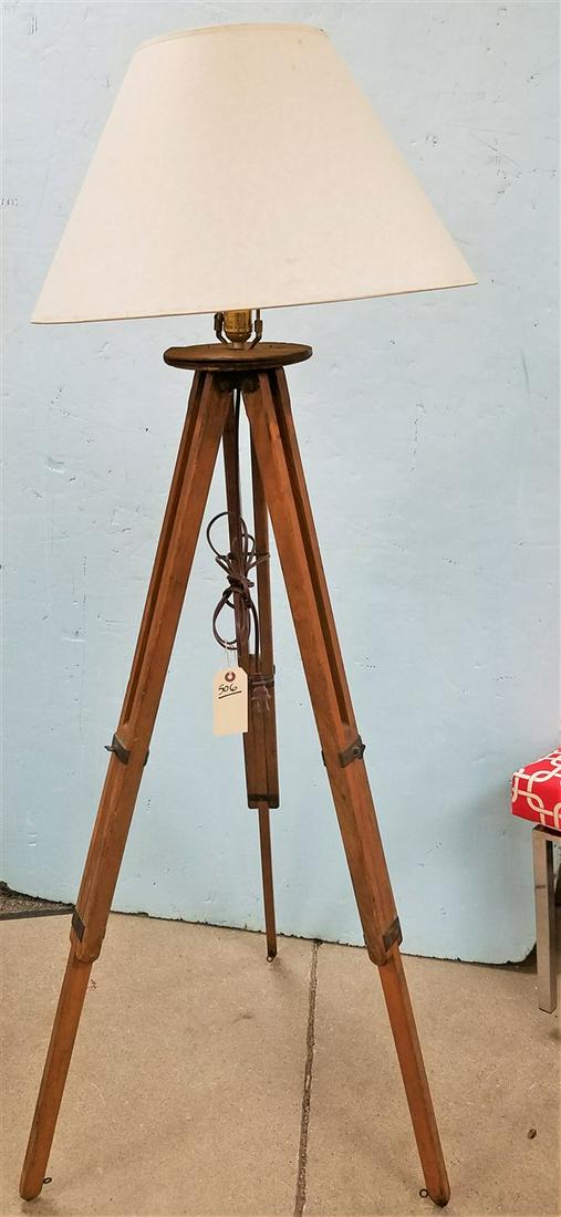 SURVEYOR'S TRIPOD BASE FLOOR LAMP (1 of 2)