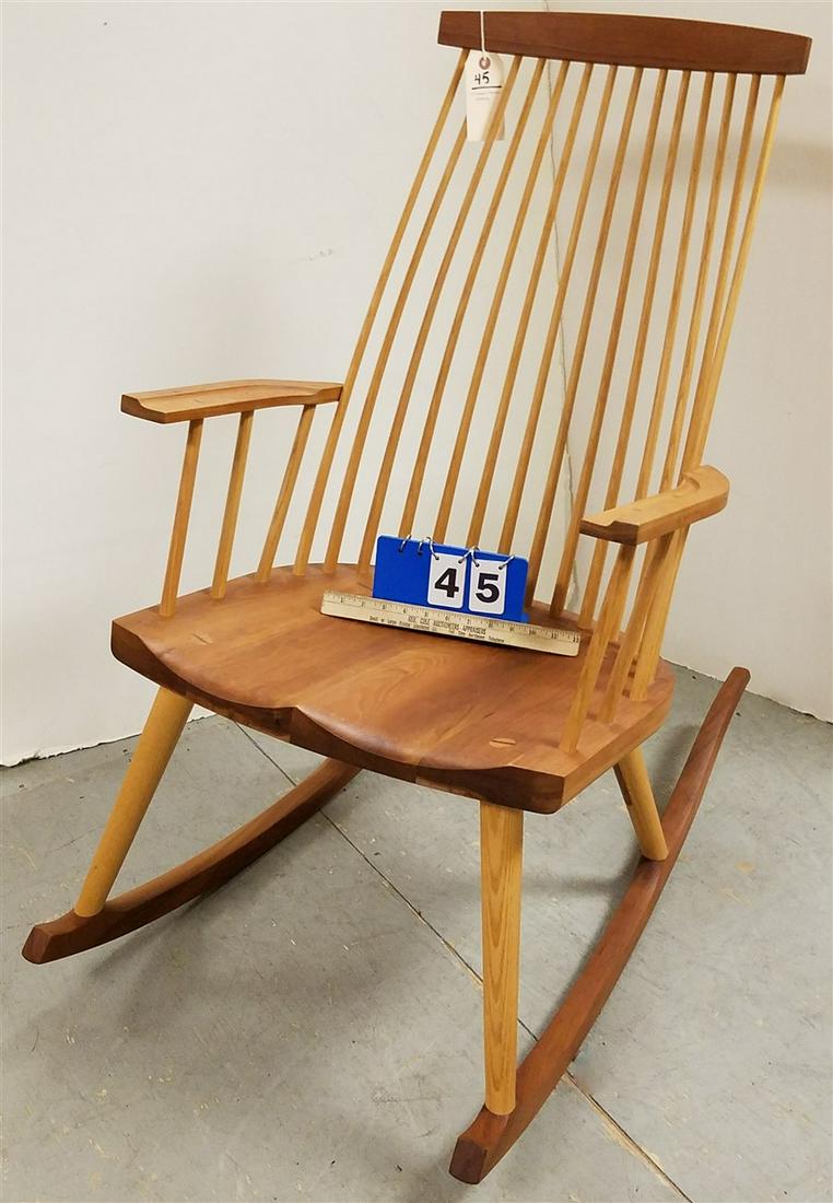 THOMAS MOSER CHERRY ROCKER, SGND. MICHAEL J. CRAIG (1 of 4)