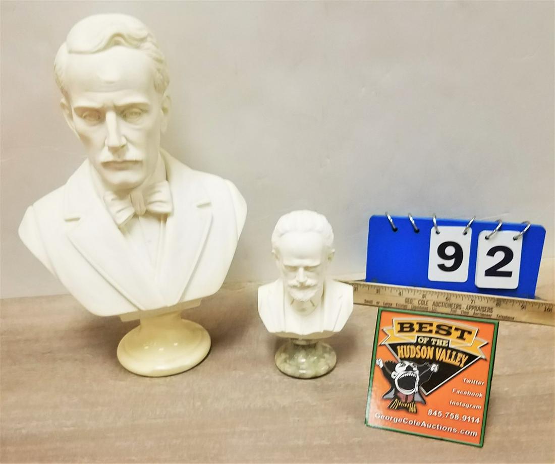 TRAY 2 BUSTS-PUCCINI 13" + TCHAIKOVSKY 6.5: MADE IN (1 of 6)