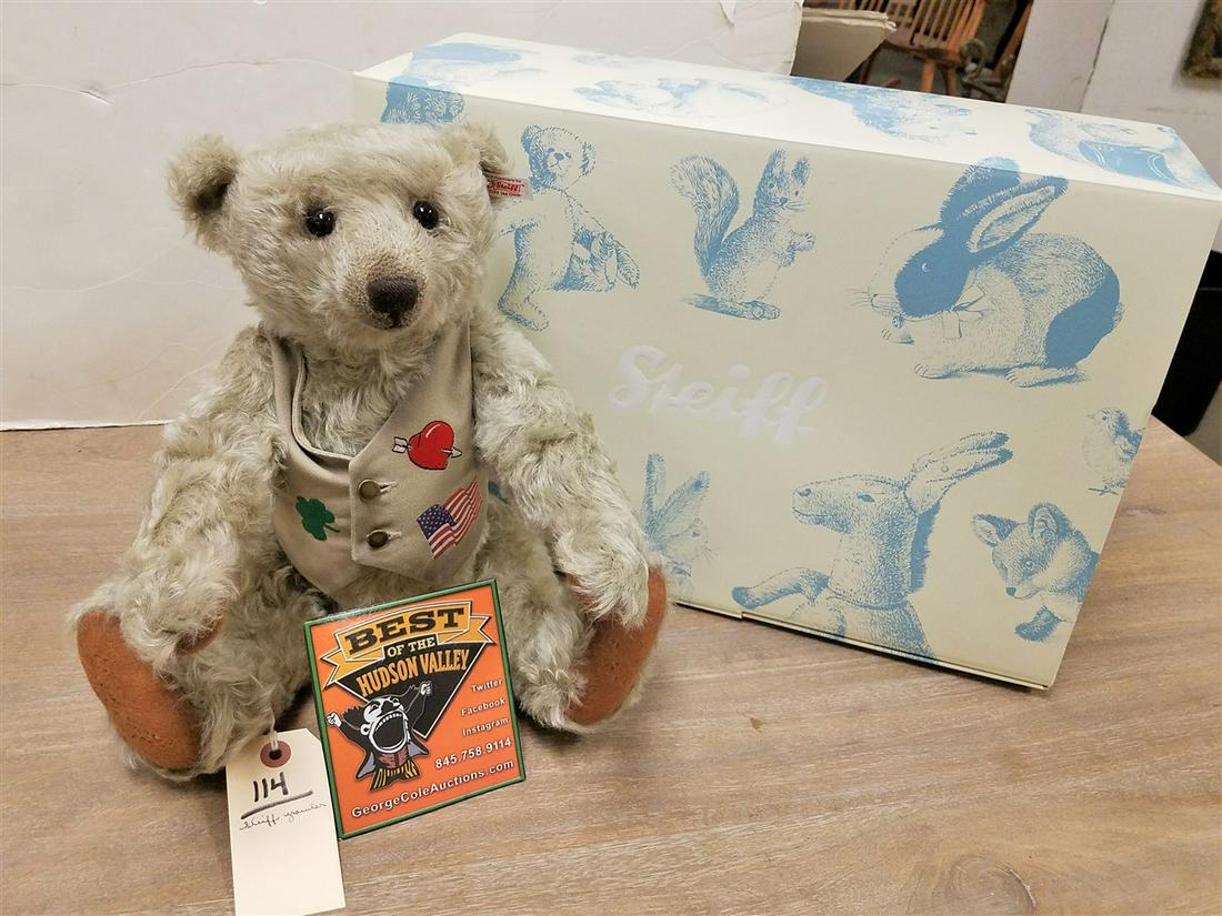 BX'D STEIFF GROWLER TEDDY BEAR, 16" (1 of 6)