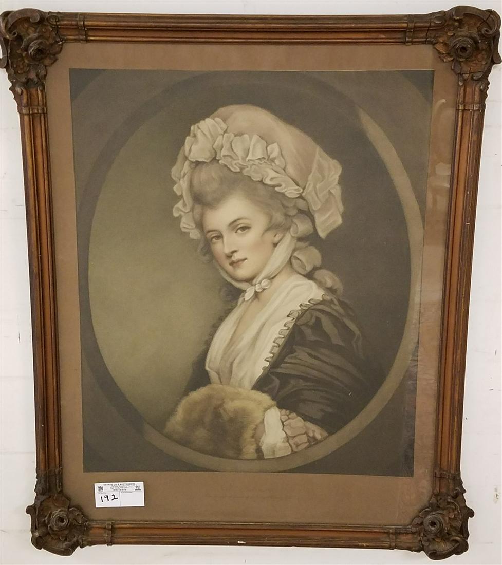 FRAMED PRINT, "MRS. ROBINSON" 27.5" X 21.5" (1 of 2)