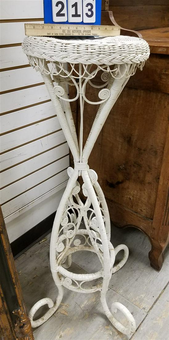 WICKER PLANT STAND, 39.5"H X 14" DIAM. (1 of 1)