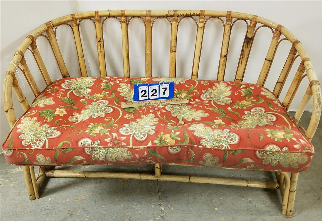 BAMBOO SETTEE, 4': BAMBOO SETTEE, 4'
