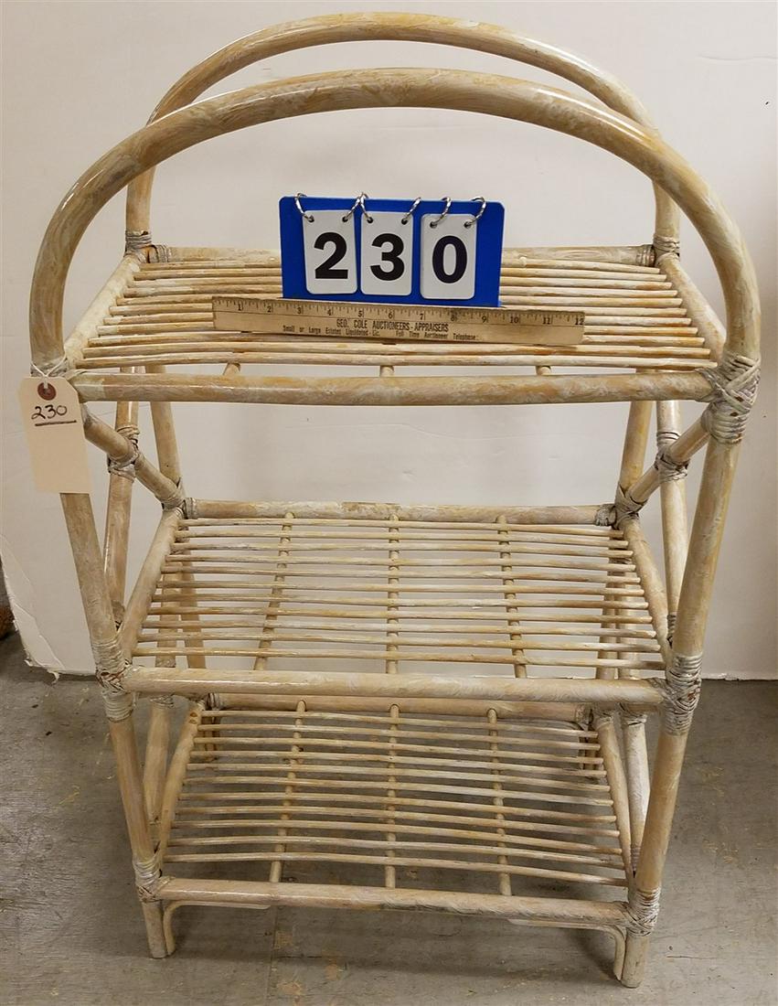 BAMBOO 3 TIER STAND, 36.5"H X 22"W X 13"D (1 of 2)