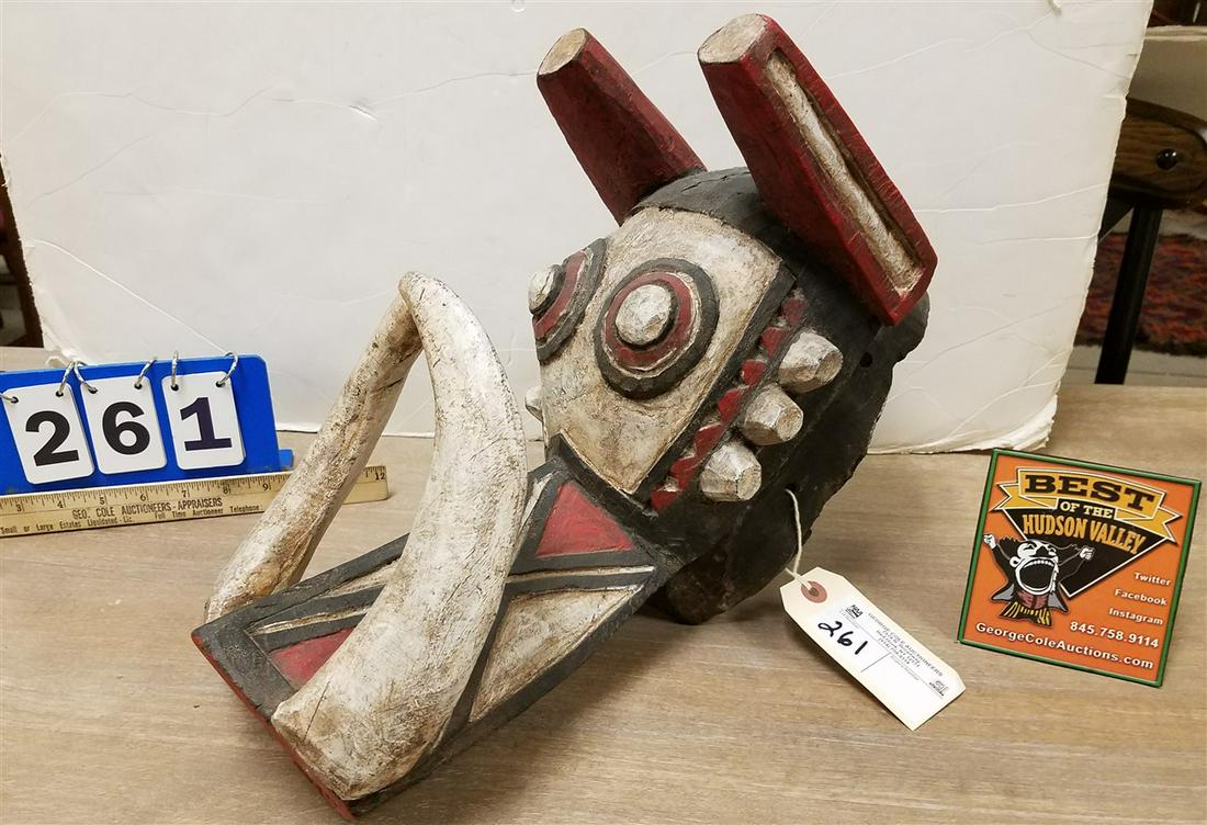 AFRICAN BOAR'S HEAD MASK (1 of 3)