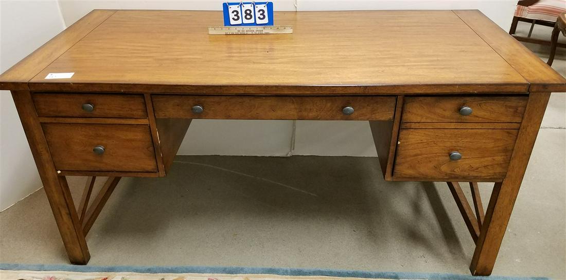 ETHAN ALLEN DESK, 30.5"H X 63"W X 30"D (1 of 4)
