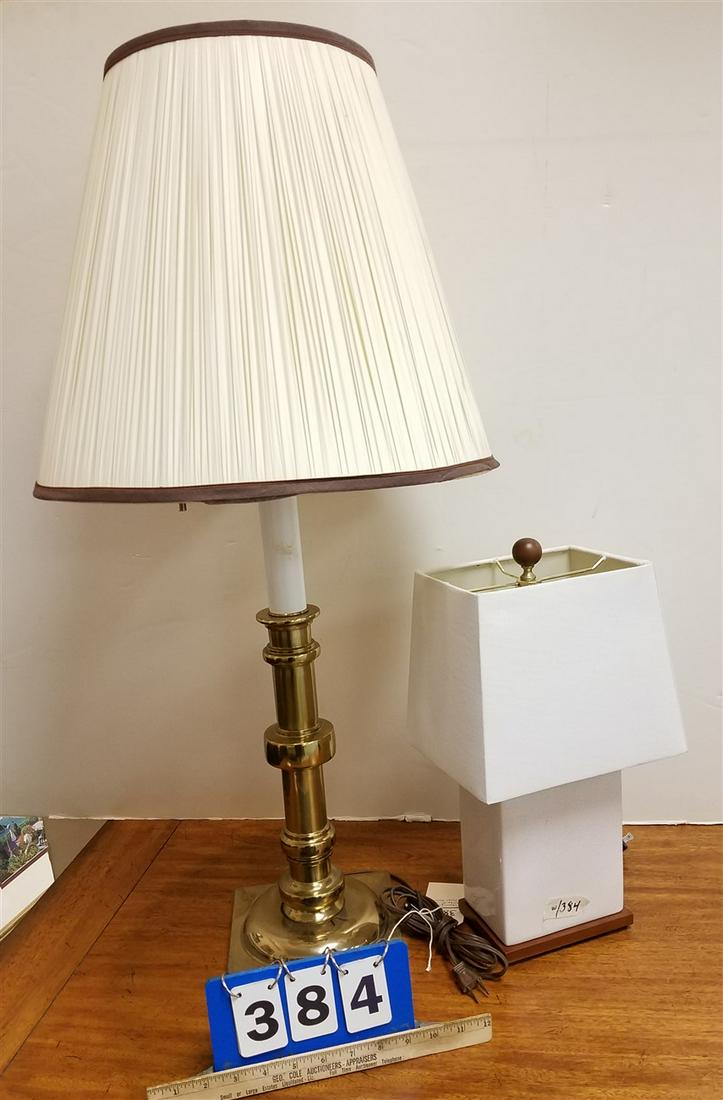 LAMPS 2PC. STIFFEL 34" + RALPH LAUREN 16.5" (1 of 1)